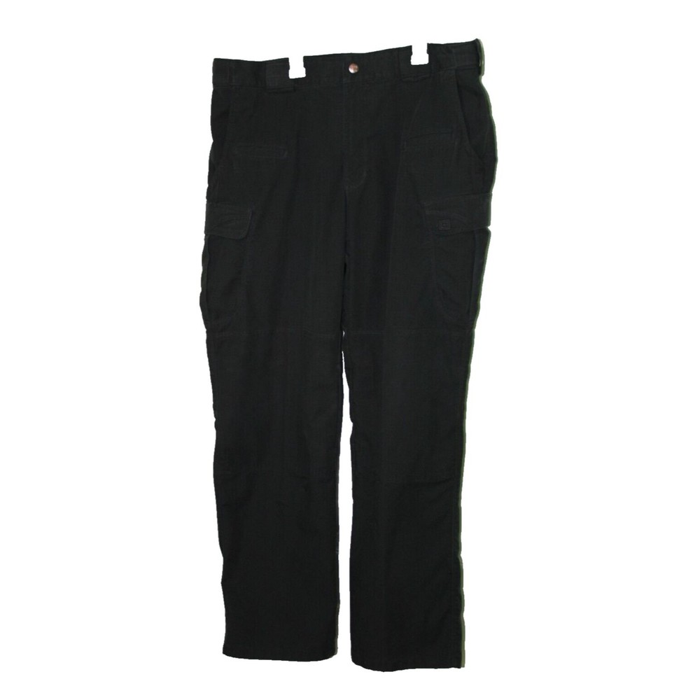 511 Plus Tactical Cargo Black Utility Pants Mens 36x32 Elastic Waist Poc…
